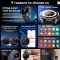This smartwatch monitors heart, blood, and health.