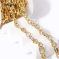 14K gold plated irregular oval chains