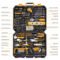 DEKO 228 piece socket wrench set