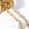 14K gold plated irregular oval chains