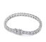 Knobspin moissanite 925 silver tennis bracelet