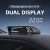 OBD2 GPS dual screen car HUD