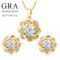 Original Moissanite diamond jewelry sets
