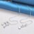 ALIZERO 925 silver music note earrings
