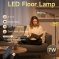 Adjustable gooseneck dimmable LED floor lamp