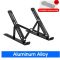 Foldable aluminum alloy laptop stand
