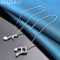 ALIZERO 925 silver music note earrings