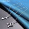 ALIZERO 925 silver music note earrings