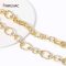 14K gold plated irregular oval chains