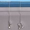 ALIZERO 925 silver music note earrings