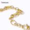 14K gold plated irregular oval chains