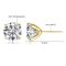 14K gold filled Moissanite stud earrings