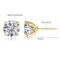 14K gold filled Moissanite stud earrings
