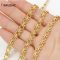 18K gold plated brass heavy chain