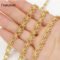 18K gold plated brass heavy chain