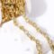 14K gold plated irregular oval chains