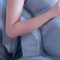 Car seat headrest lumbar support
