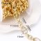 14K gold plated irregular oval chains
