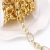 14K gold plated irregular oval chains