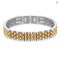 VQYSKO Minimalist Gold Stainless Steel Watch Strap Bracelet