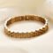 VQYSKO Minimalist Gold Stainless Steel Watch Strap Bracelet