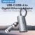 Vention 1000Mbps 2-in-1 USB/Type-C to RJ45 Ethernet Adapter