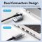 Vention 1000Mbps 2-in-1 USB/Type-C to RJ45 Ethernet Adapter