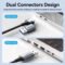 Vention 1000Mbps 2-in-1 USB/Type-C to RJ45 Ethernet Adapter