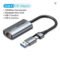 Vention 1000Mbps 2-in-1 USB/Type-C to RJ45 Ethernet Adapter