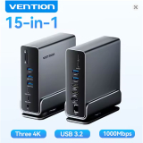 Vention 15-in-1 USB-C Docking Station Triple Monitor