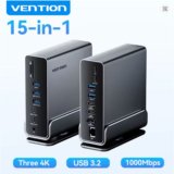 Vention 15-in-1 USB-C Docking Station Triple Monitor