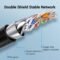 Vention Cat8 Ethernet Extension Cable (40Gbps/2000MHz)