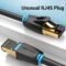 Vention Cat8 Ethernet Extension Cable (40Gbps/2000MHz)