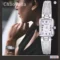 Vintage Bracelet Watch Rectangle Dial Quartz Watch Women