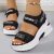 Women’s Chunky Platform Sports Sandals with Wedge Heels