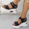 Women’s Chunky Platform Sports Sandals with Wedge Heels