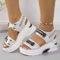 Women’s Chunky Platform Sports Sandals with Wedge Heels