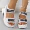 Women’s Chunky Platform Sports Sandals with Wedge Heels
