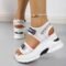 Women’s Chunky Platform Sports Sandals with Wedge Heels