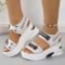 Women’s Chunky Platform Sports Sandals with Wedge Heels