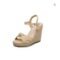 Women’s Knitted Wedge High-Heel Flip-Flop Sandals, Plus Sizes