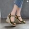 Women’s Knitted Wedge High-Heel Flip-Flop Sandals, Plus Sizes