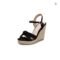 Women’s Knitted Wedge High-Heel Flip-Flop Sandals, Plus Sizes