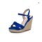 Women’s Knitted Wedge High-Heel Flip-Flop Sandals, Plus Sizes