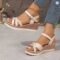 Women’s Lightweight Flower-Decorated Non-Slip Platform Wedge Summer Sandals