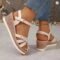 Women’s Lightweight Flower-Decorated Non-Slip Platform Wedge Summer Sandals