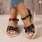 Women’s Lightweight Flower-Decorated Non-Slip Platform Wedge Summer Sandals