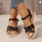 Women’s Lightweight Flower-Decorated Non-Slip Platform Wedge Summer Sandals