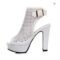 Women’s Peep-Toe Buckle Platform High-Heel Summer Ankle Boots