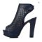 Women’s Peep-Toe Buckle Platform High-Heel Summer Ankle Boots